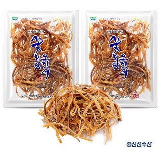 신선수산 국내산 꽃처럼오징어 200g 총2개 조미 꽃오징어 슬라이스, 2개