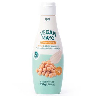 베지빈 병아리콩 비건 마요네즈 저당 저칼로리, 1개, 250g