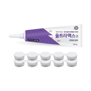 국보 울트라맥스 튜브형 220g+원터치 먹이캡 10EA 바퀴벌레 연쇄 살충, 1개, 220g