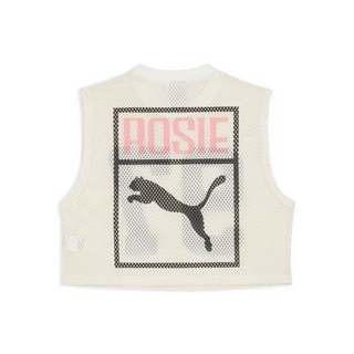 푸마 PUMA x 로제 릴렉스드 메쉬 탑 - 웜 화이트 633804-77 296629