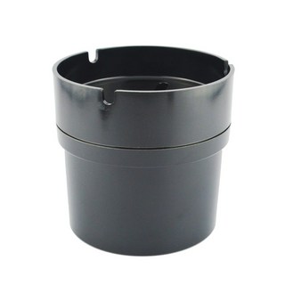 台灣製巨無霸煙灰缸，可加水使用，大容量菸灰缸，有效隔絕菸味，易於清洗，台灣製造品質保證, 1個, 黑色