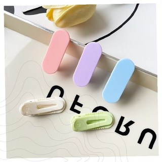 라운드 아크릴 헤어클립 여성 데일리 헤어액세서리 미니멀 심플 앞머리 고정용