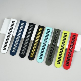 나인식스 가민워치 포러너 255 265 570 베뉴 어프로치 호환 듀얼 러닝 스트랩 밴드 시계줄, 1개, 블랙/옐로우