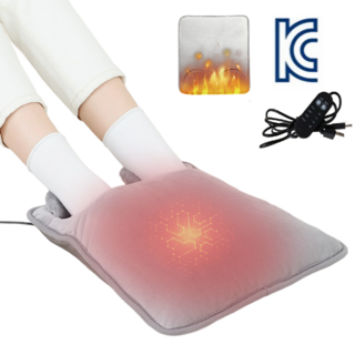 Donmmo 발 찜질기 USB 전기 발난로 온열 발방석, 그레이