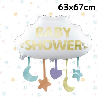 字母造型氣球 適合性別揭曉派對 藍色/金色/粉紅色, BABY SHOWER 49x70cm, 1個