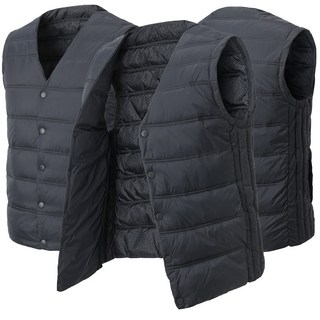 샤인힐즈 겨울 남성 V넥 버튼 웰론 패딩조끼 KSV9266