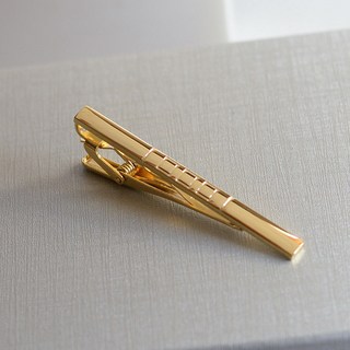 CC優質簡約銀色領帶夾金屬商務新郎結婚時尚水晶職業保安男士領帶夾子