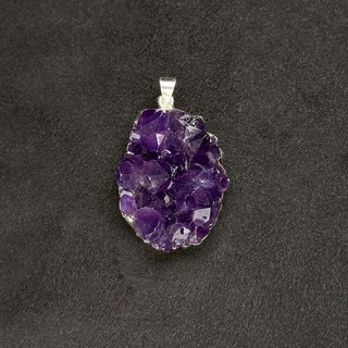 法寶 FRAVO 紫水晶/瑪瑙晶洞項鍊 - 天然原礦水晶吊墜, 15號 巴西紫晶片, 1個