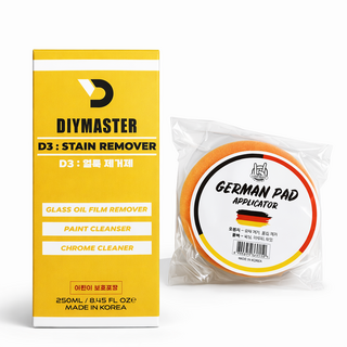 다이마스터 D3 유막제거제 + 원형 저먼패드 증정 백화 갈변 벌레 얼룩제거, 1개, 250ml