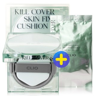 FR 클리오 킬커버 킬 커버 스킨 픽서 쿠션 기획세트 (본품+리필) (NEW), 클리오 킬커버 / 킬 커버 스킨 픽서 쿠션 기획세트 (, 스킨 픽서 21C 란제리, 1개