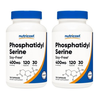 nutricost 磷脂絲胺酸膠囊, 120顆, 2罐
