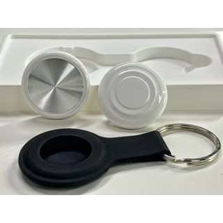 安卓蘋果智能全球定位GPS適用於老人小孩寵物貴重物品防丟j海外, 1個, ag15海外版CD紋白色電鍍+硅膠套:1