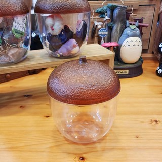 일본 지브리 이웃집 토토로 동구리 도토리 모양 손가락인형 소품 보관 캐니스터 보관통