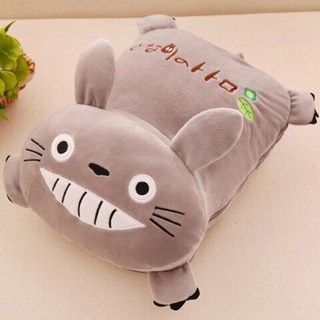 抱枕毛毯二合一 皮卡丘抱枕被子兩用 柔軟珊瑚絨靠枕 汽車靠墊 辦公室午睡毯 多功能折疊空調被, 趴趴龍貓（毯子）