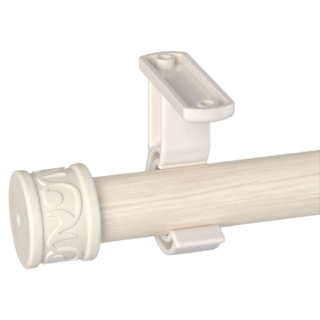 모던뷰 커튼봉 25mm 모던 거실 창문 길이조절 커텐봉 세트, [아이보리]