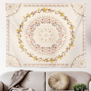 唯美療癒曼陀羅掛布(小) 100x75cm E款 靜心空間牆面裝飾