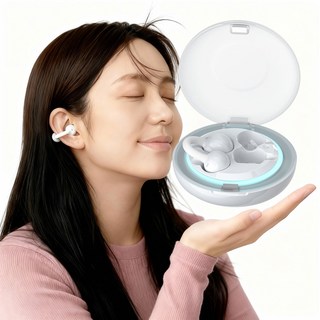 FASEN 블루투스 이어폰 방수 오픈 귀걸이형 고음질 블루투스 헤드폰 자동페어링 무선 이어폰, 펄화이트, 귀집게형