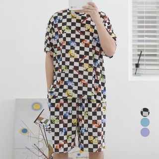 투와이 남녀공용 디즈니 메쉬 반팔 파자마 상하세트 B161