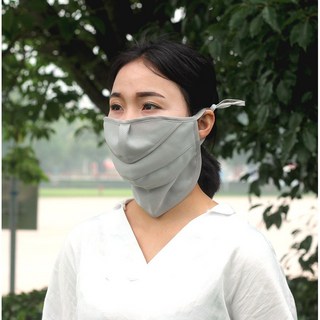 스포츠 골프마스크 자외선차단 안면 마스크 얼굴햇빛가리개, 심플그레이, 1개