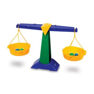 무게비교 플라스틱 수학교구 양팔저울 실험용품 과학놀이 교육완구 무게측정 무게저울, 1개