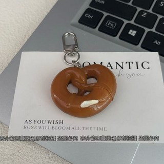 可愛麵包包包掛件：仿真法棍/可頌/牛角包鑰匙扣，創意食玩禮品，多款可選