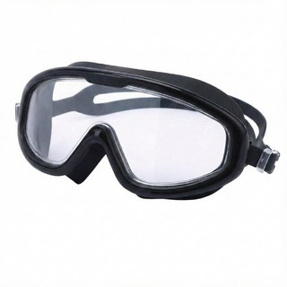 SUCCESS 成人版泳鏡 寬版廣角防滲水設計 兩種顏色可選, 黑色, 1個