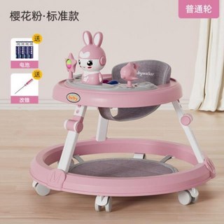 유아용 접이식 보행기 뮤직 기능 유아 보행기, 12.핑크 버니 일반 휠+발판 - Iyk