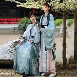 花潯記 鹿遙晉製漢服女 中國風大袖衫 古風服飾 魏晉風交領夏季齊腰襦裙