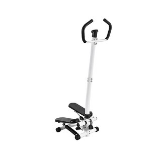 液壓帶扶手踏步機 足底按摩安全耐磨, 黑白色