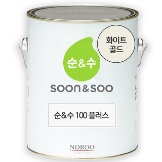 노루페인트 순수100 내부용 수성 인테리어, 1개, 4L, 화이트골드