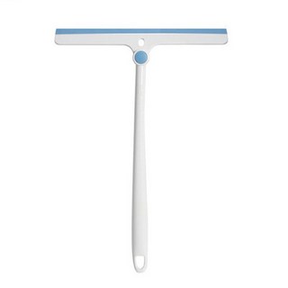 妙潔可旋轉刮水器 擦玻璃神器 擦窗玻璃窗家用刮水板 玻璃清潔工具擦, 白藍色, 1個