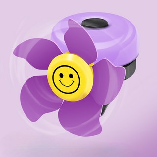 루앤시 바람개비 자전거 벨 핸들벨 슬라이딩 밸런스 방울 경적 호른 풍차, 퍼플