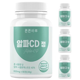 튼튼하루 알파CD 식약청인증 100% haccp, 4개, 60정