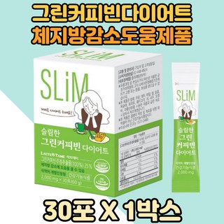 락토테미 슬림한 그린커피빈 다이어트, 60g, 1개
