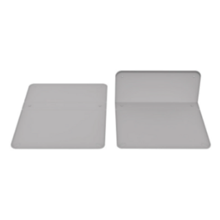 필수존 부착형 강아지 L자 꺽임 벽걸이 논슬립 실리콘 대형 배편매트, 1개, 그레이