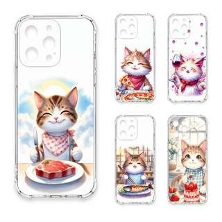 24H快速出貨 TRON 三星 A52/52s 貓咪美食評鑑家 四角防摔 軟殼 手機殼