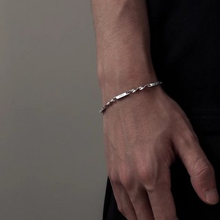 莫比烏斯手鍊男士不掉色鈦鋼高級感配飾手串男生小衆珍珠個性手飾