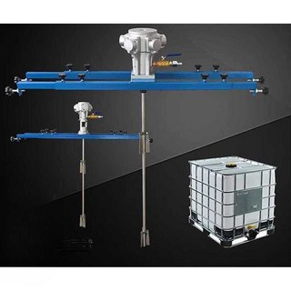 에어 교반기 공압 페인트 분산 믹서 공장용 탱크용, 1개, 3. 대형 5단 에어 믹서 분산 휠+3날 휠