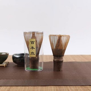 차 브러시 도구 식 대나무 Chasen 주방 액세서리 100 말차 녹차 분말 도구를 털다, Spike volume 76 A, 1개