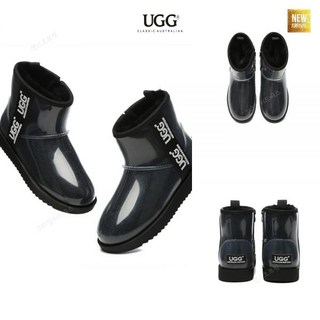 어그클리어 미니 호주 앵글 부츠 어그 숏 지퍼 25FW 블랙