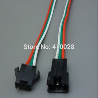 월드 골든 5 쌍 2 3 4 핀 커넥터 2x10cm 남성/여성 SM 와이어 케이블 피그 테일 led 스트립 라이트 램프 드라이버, 02 5set 3pin, 02 5set 3pin