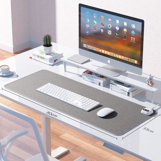 투센스 TOB-300 온열마우스패드 책상온열매트 히팅패드 수족냉증 전기매트 히터존 60*36cm, 1개, 그레이