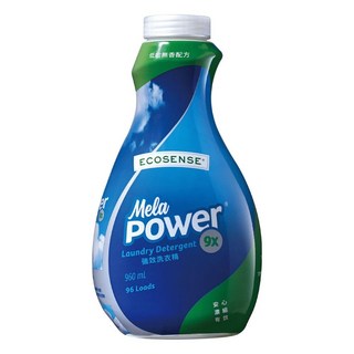 ECOSENSE Mela Power 9X 強效洗衣精 96 Loads 低敏無香配方, 1個, 960ml