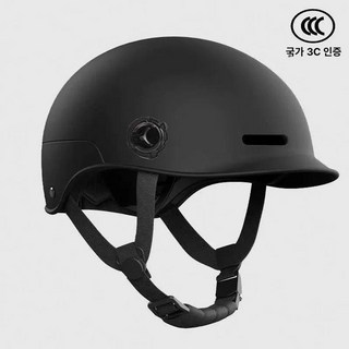 안전모 오토바이 헬멧 바이크 경량 통풍 작업모 투구형 공사장 산업안전용품 자외선차단 안전모자, 블랙