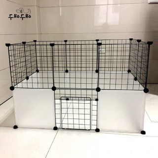 강아지 울타리 고양이 반려동물 실내용품 안전문 철장 휀스 가림막, 양방향 커넥터 화이트 1개