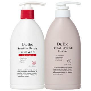 [1+1] 닥터바이오 고보습 센시티브 로션 앤 오일 250g + 올인원 클렌저 250g, 1개