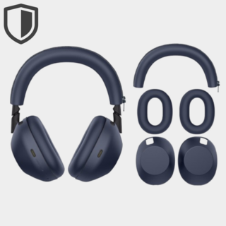 일상담다 소니 WH-1000XM6 호환 완전커버 실리콘 헤드폰 커버 3종 세트, 네이비
