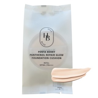 헤브블루 펜타베리 판테놀 리페어 글로우 파운데이션 쿠션, 13호 아이보리 리필, 1개