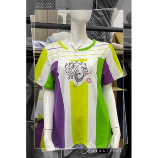 W&Emma設計師品牌 T恤 條紋圖案, 白,S