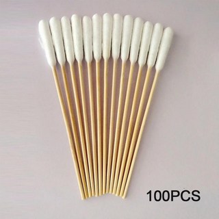 애완 동물 귀 클리너 면봉 고양이 강아지 진드기 제거 가려움증 완화 청소 방울 운하 탈취, 1개, 1. 100Pcs